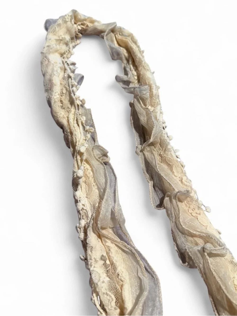 Lightweight Cream lace Women's Scarf